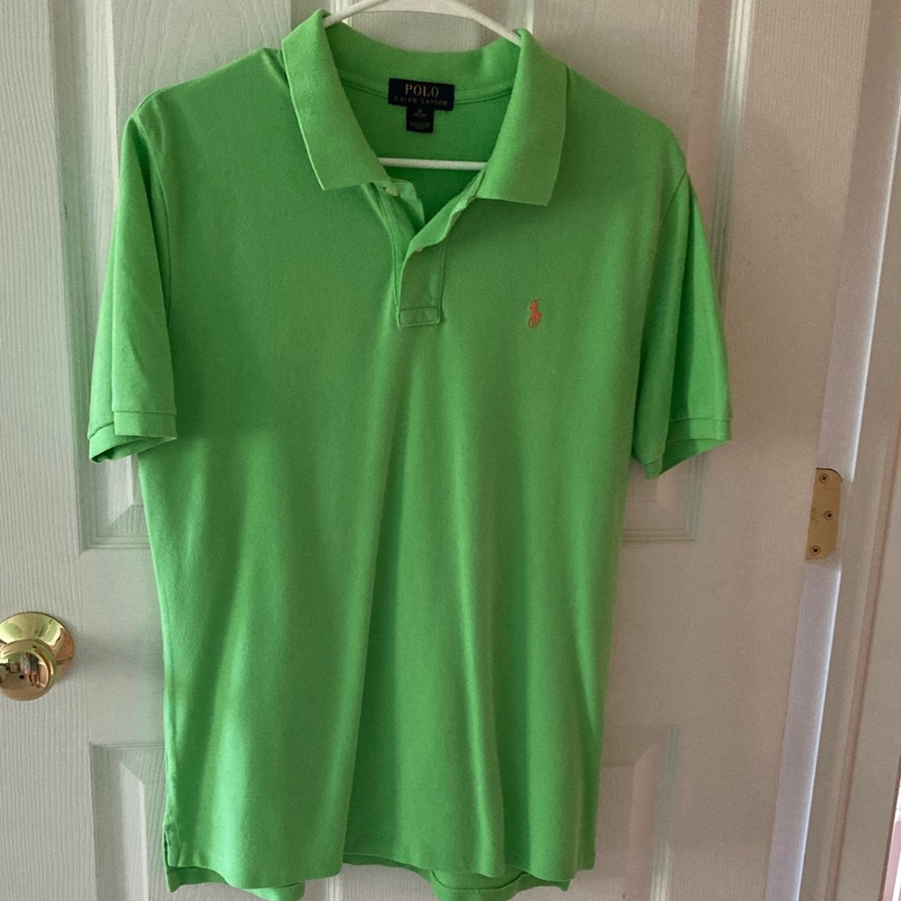 Polo by Ralph Lauren Boy's Vibrant Green Polo Shirt Size XL